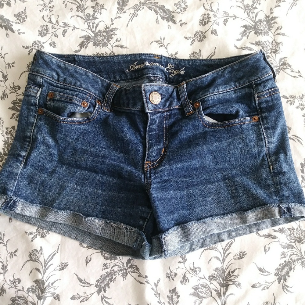 American eagle jean shorts